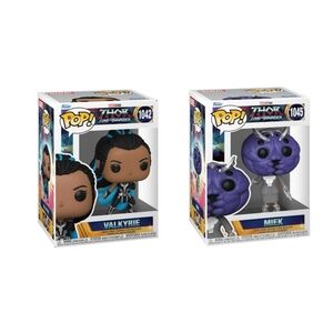 New - Funko Pop Marvel: Thor Love & Thunder, Valkyrie and Miek